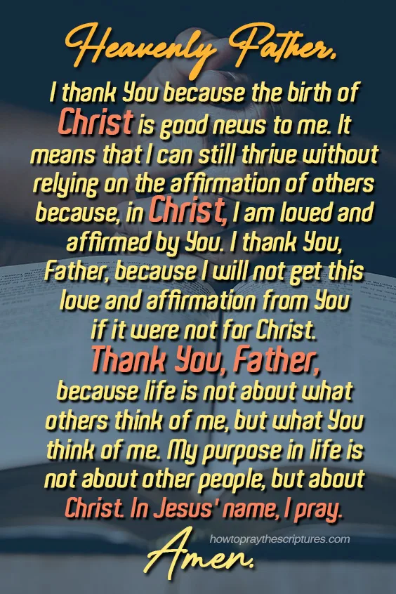 Heavenly Father, we thank You because You have given us hope by sending Your Son Jesus.