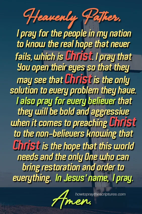 Heavenly Father, we thank You because You have given us hope by sending Your Son Jesus.