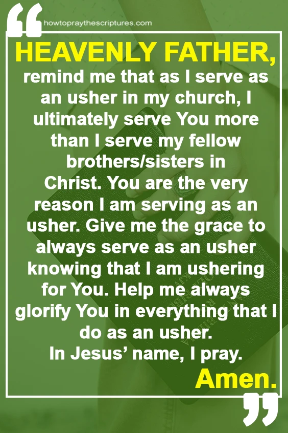 Father in heaven, I pray that you would stir up volunteerism in my heart, that I would volunteer to serve in our church and be a blessing to our church's full-time staff.