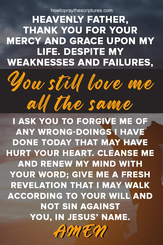 Heavenly Father, thank You for Your mercy and grace upon my life.