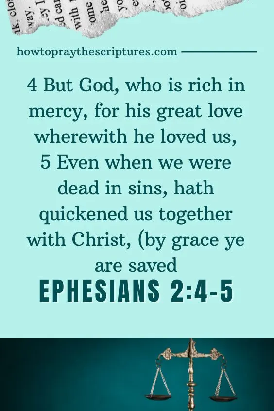 Heavenly Father, I thank You for the mercy You have shown me by making me alive, rather than being dead in my trespasses.