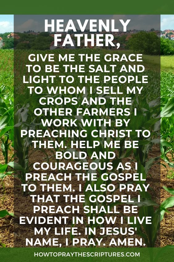 Heavenly Father, I thank You because my identity and security are not dependent on what the world says about my job as a farmer, but is instead found in Christ.