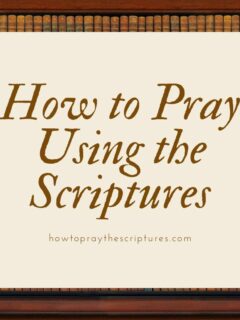 How to Pray Using the Scriptures