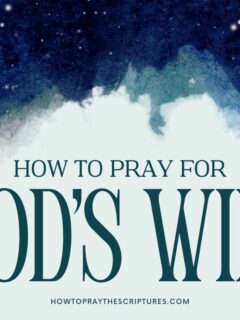 How to Pray for God's Will