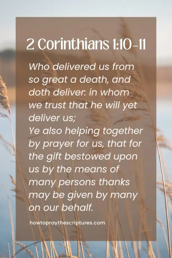 Who delivered us from so great a death, and doth deliver: in whom we trust that he will yet deliver us;