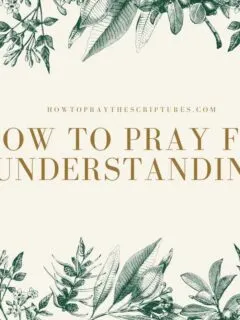 How to Pray for Understanding