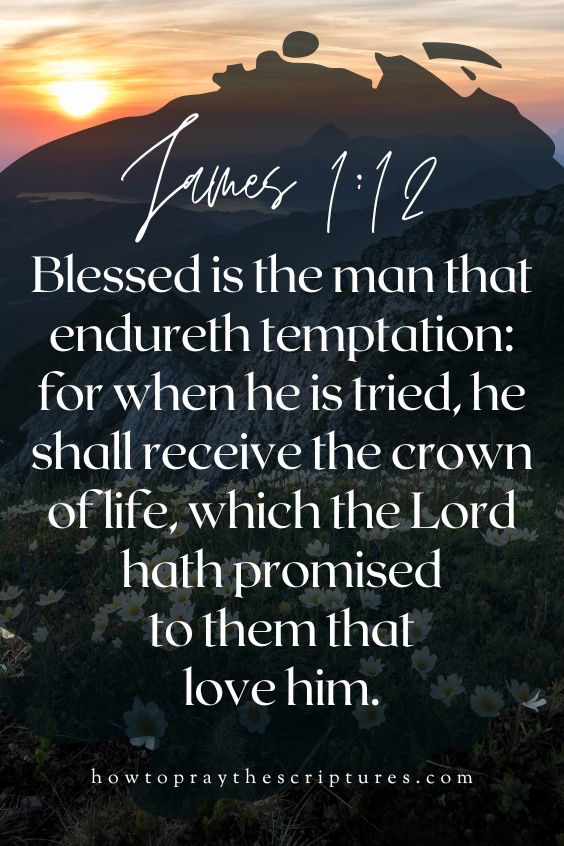 [James 1:12]Blessed is the man that endureth temptation: for when he is tried, he shall receive the crown of life, which the Lord hath promised to them that love him.