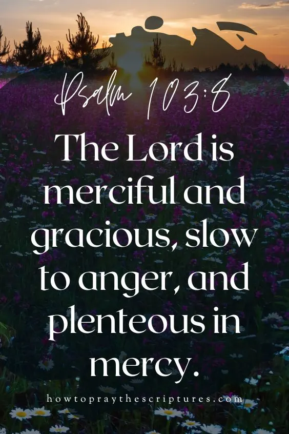 [Psalm 103:8]The Lord is merciful and gracious, slow to anger, and plenteous in mercy.