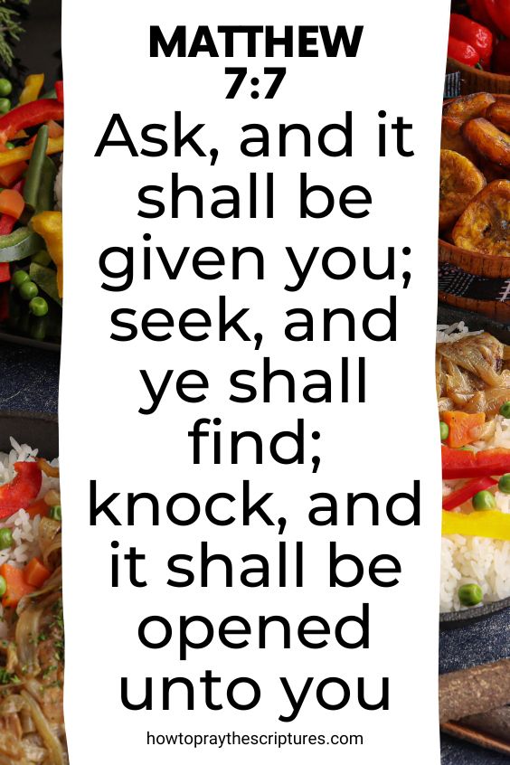 [Matthew 7:7]Ask, and it shall be given you; seek, and ye shall find; knock, and it shall be opened unto you: