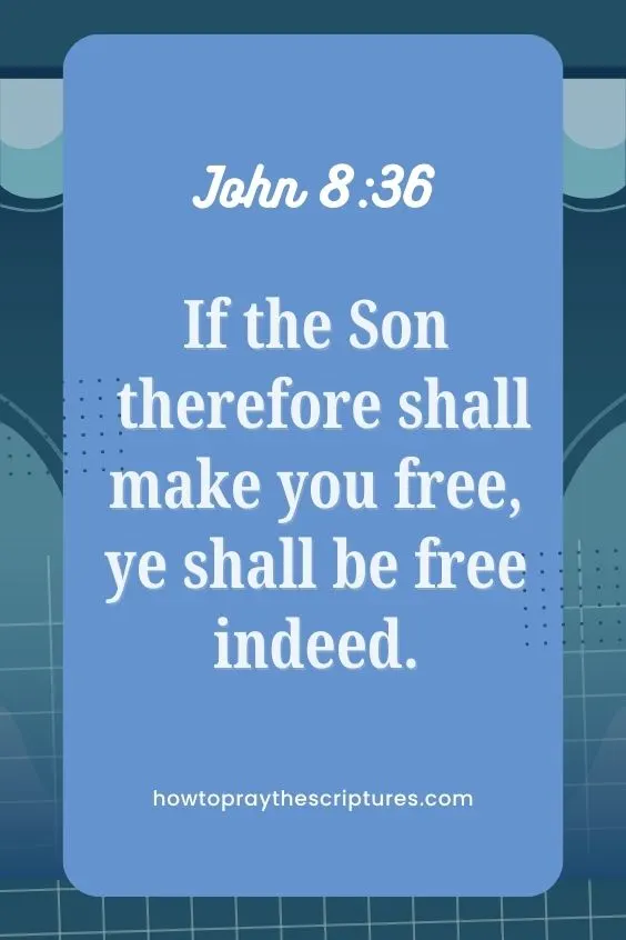 [John 8:36]If the Son therefore shall make you free, ye shall be free indeed. 