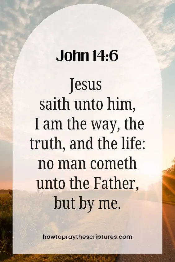 Jesus saith unto him, I am the way, the truth, and the life: no man cometh unto the Father, but by me.