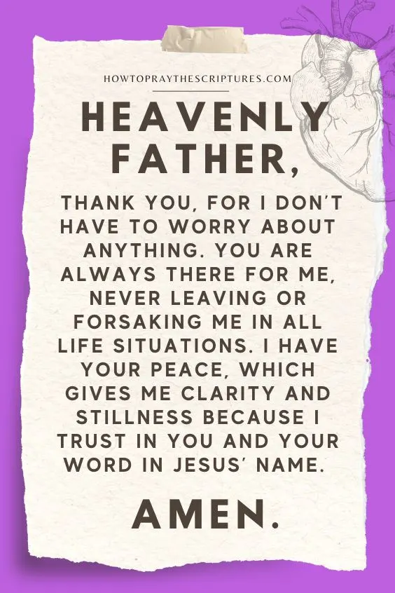Heavenly Father, thank You for the life of Jesus Christ and for making Him known. I can live with a peaceful heart because of His presence and Word. May You be glorified in all things that I do as I obey Christ in Jesus’ name. Amen.