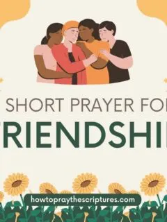 Heavenly Father, I pray that I shall always keep Christ as the center of my friendships.