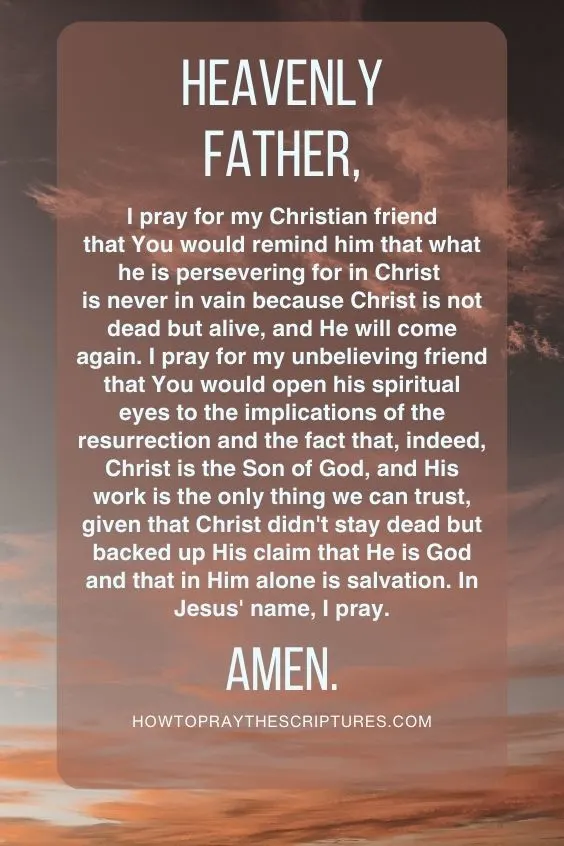 Heavenly Father, as we celebrate Easter Sunday today, remind us of the essence of why we are celebrating it&mdash;that is, that Jesus rose from the dead, which means that in Him, indeed, we can have eternal life.