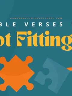Bible Verses for not Fitting in