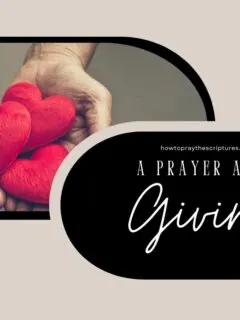 A Prayer About Giving