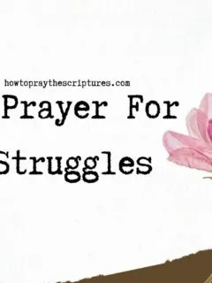 A Prayer For Struggles