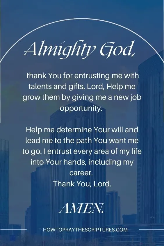 How Do I Pray for a New Job Opportunity?
