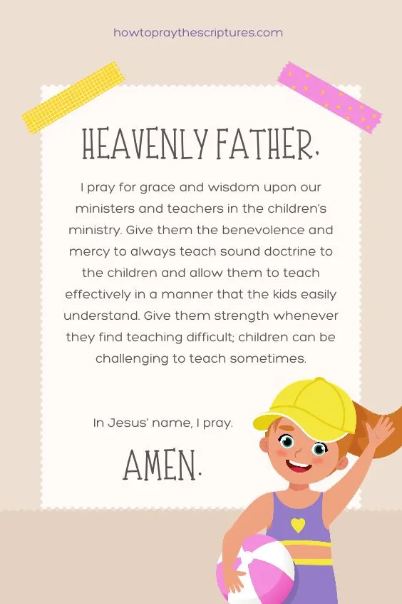 How to Pray for Children&rsquo;s Ministry