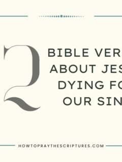 12 Bible Verses About Jesus Dying For Our Sins