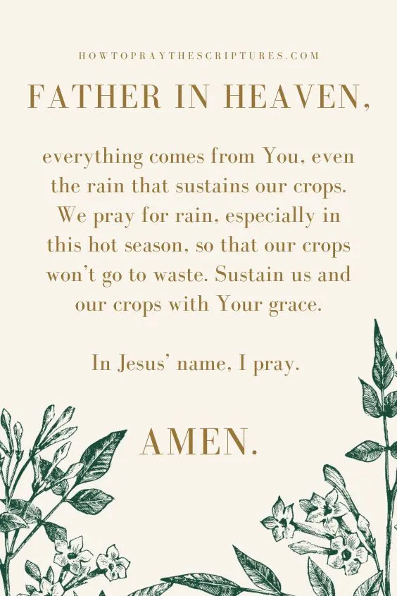 A Farmer&rsquo;s Prayer for Rain