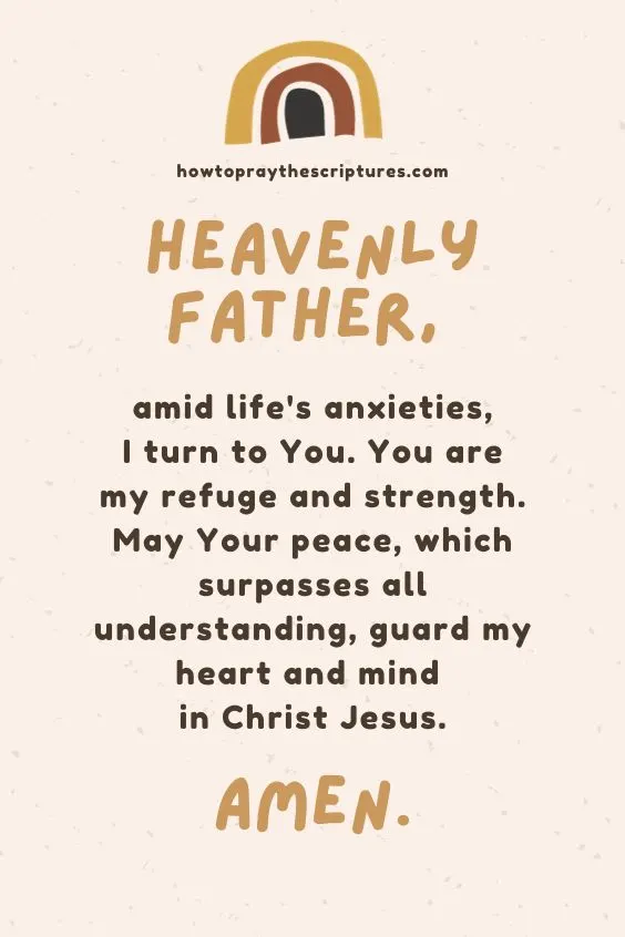A Good Prayer for Anxiety
