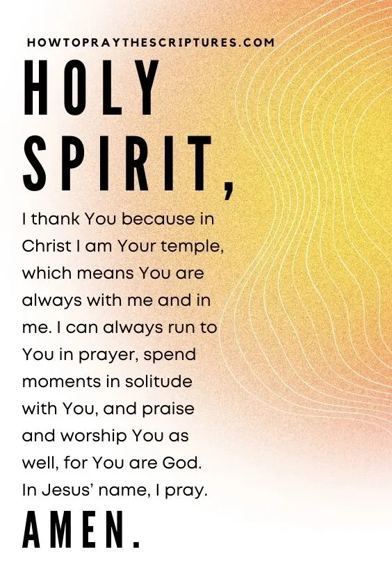A Good Prayer to the Holy Spirit