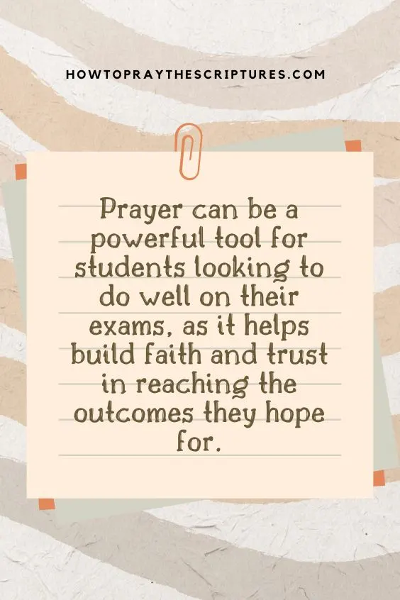How Do I Pray for Good Exam Results?