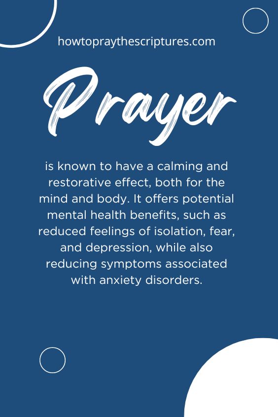 Does Praying Calm You Down?