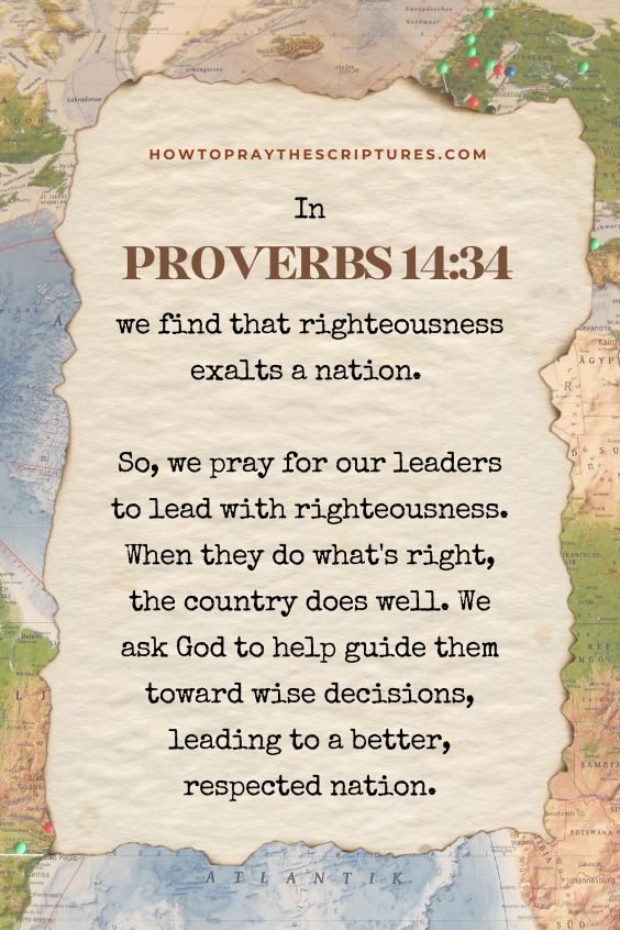 How Do You Pray for the Leaders of Your Country?