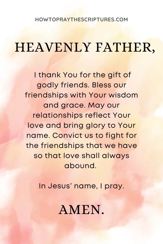 How to Pray for a Friend
