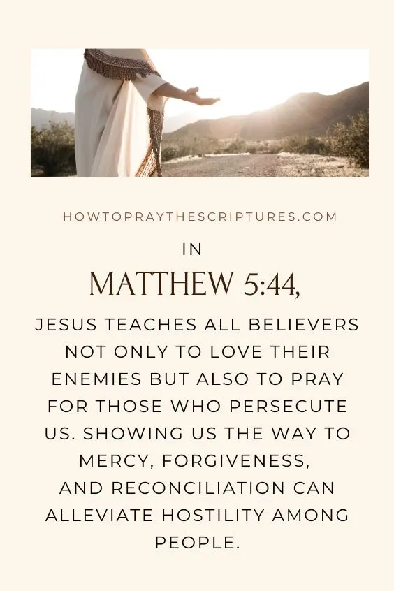 Should We Pray for Our Enemy?