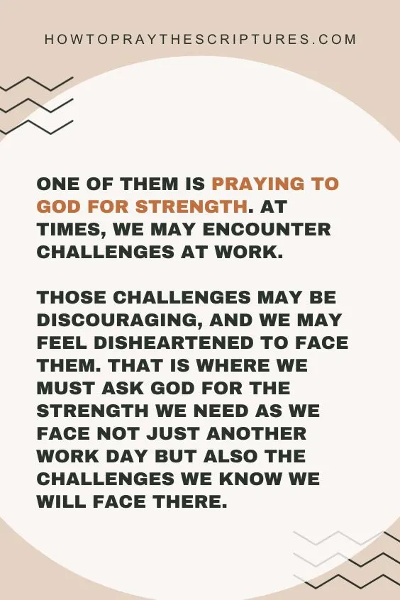 A Prayer Before Entering The Doors To Work