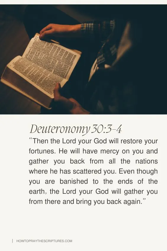 How to Pray for Holdin on To God&rsquo;s Faithfulness from Deuteronomy 30:3-4