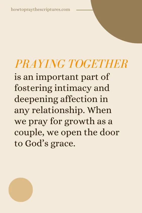 Morning Prayer for Fostering Intimacy and Deepening Affection