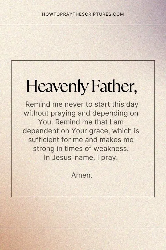 A Good Everyday Prayer