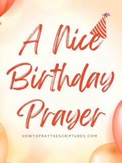 A Nice Birthday Prayer