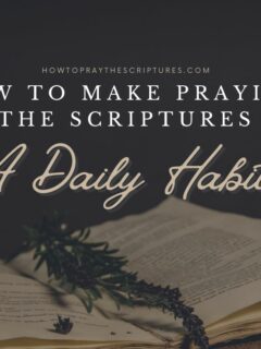 How To Make Praying The Scriptures A Daily Habit