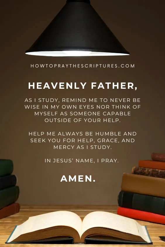 How to Pray When Studying
