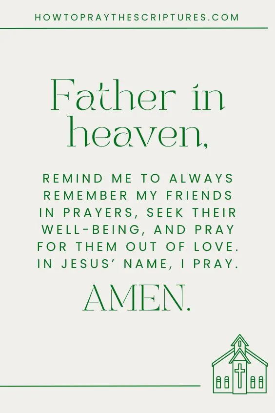 How to Pray for Your Friends in Church