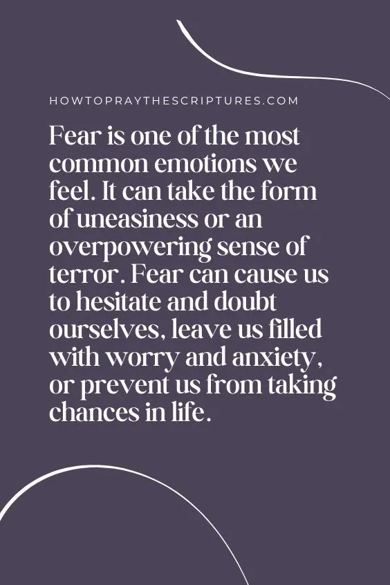 Brave Prayers for Facing Fears