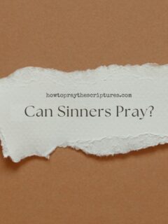 Can Sinners Pray?