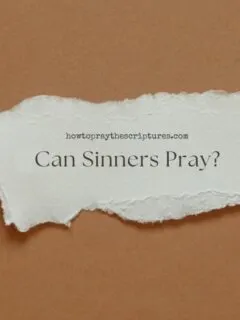 Can Sinners Pray?