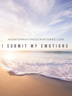 How Do I Submit My Emotions to God?