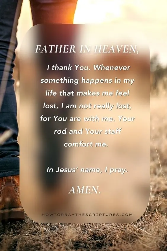 A Good Prayer When Feeling Lost