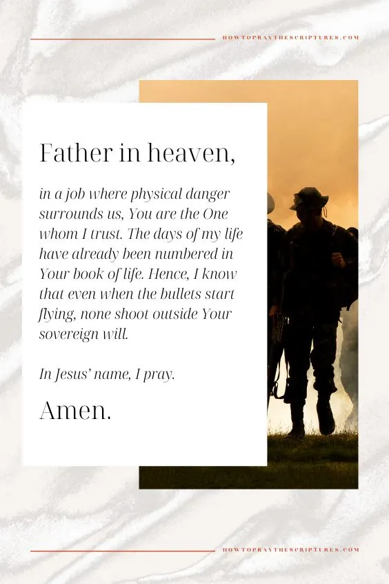 A Great Prayer for Soldiers