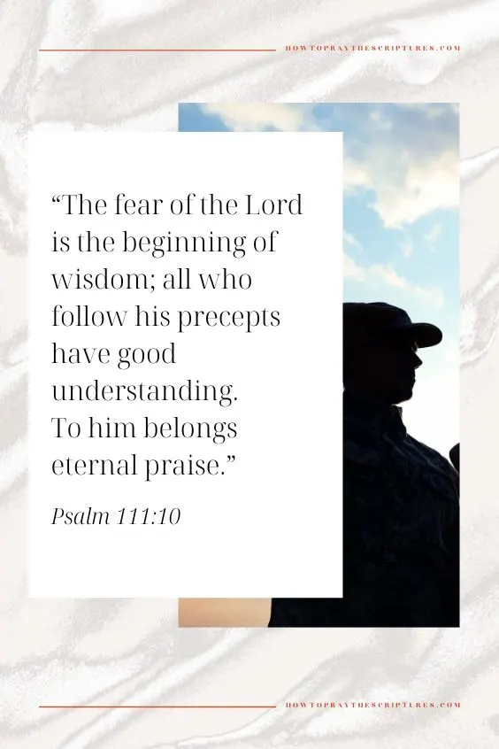 The fear of the Lord is the beginning of wisdom; all who follow his precepts have good understanding. To him belongs eternal praise.
