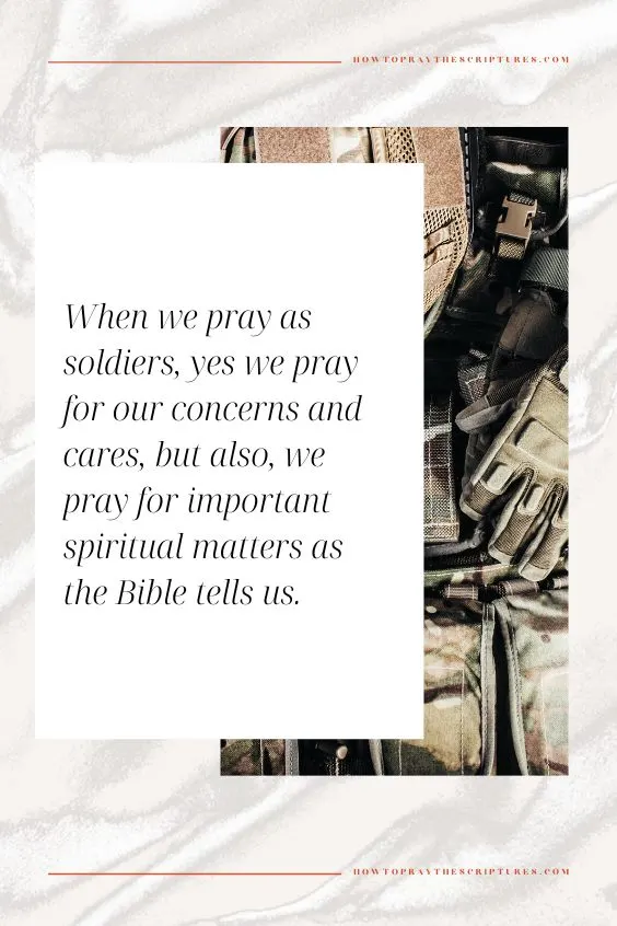 A Great Prayer for Soldiers