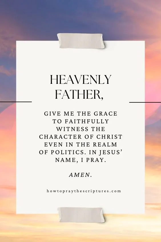 A Political Prayer