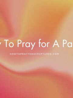 How To Pray for A Partner